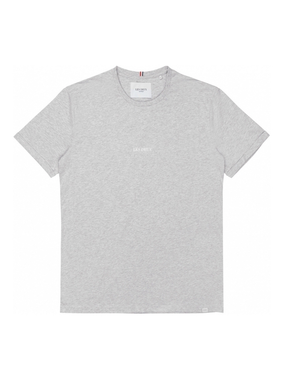 Les Deux Nouveau Lens t-shirt - Snow Melange/White
